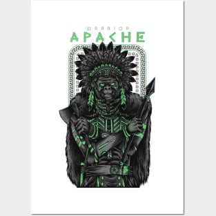 Apache Warrior Posters and Art